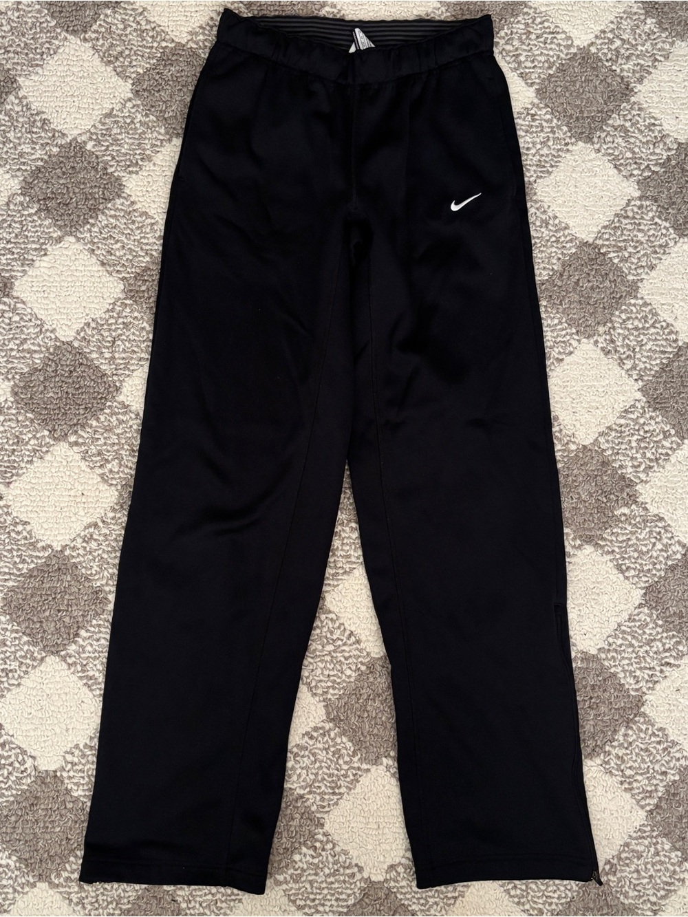 Nike Black Athletic Pants with Swoosh